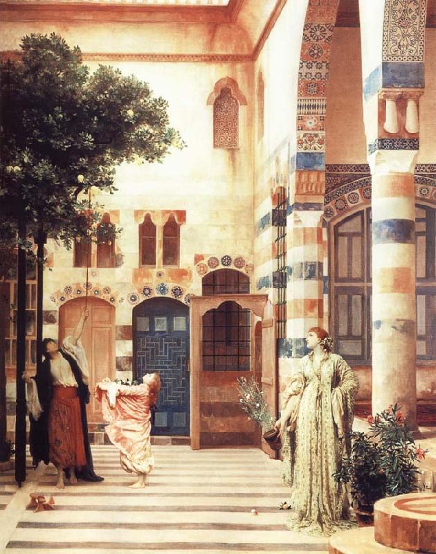 Lord Frederic Leighton Old Damascus The Jewish Quarter Sweden oil painting art